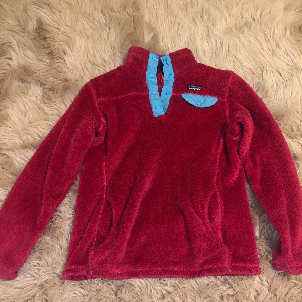 patagonia red pullover